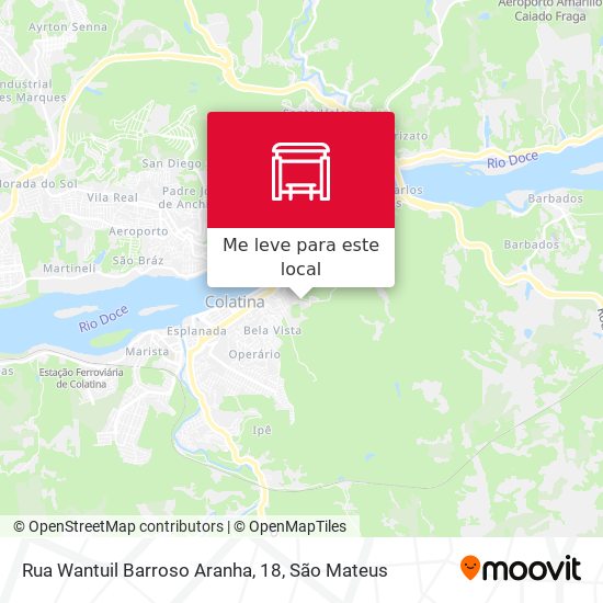 Rua Wantuil Barroso Aranha, 18 mapa