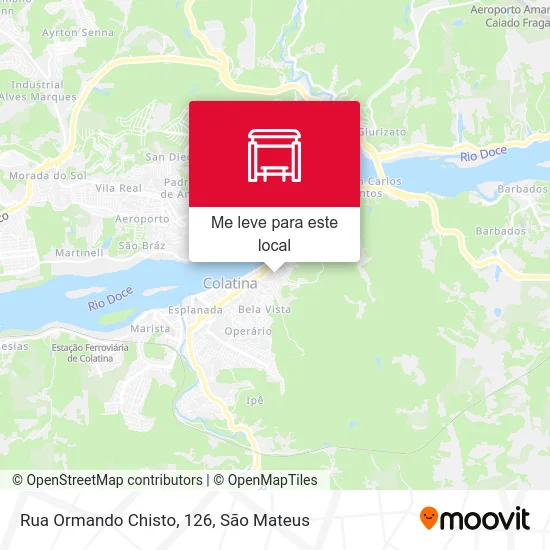 Rua Ormando Chisto, 126 mapa