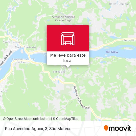 Rua Acendino Aguiar, 3 mapa