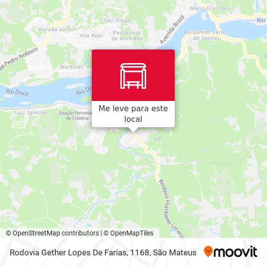 Rodovia Gether Lopes De Farias, 1168 mapa