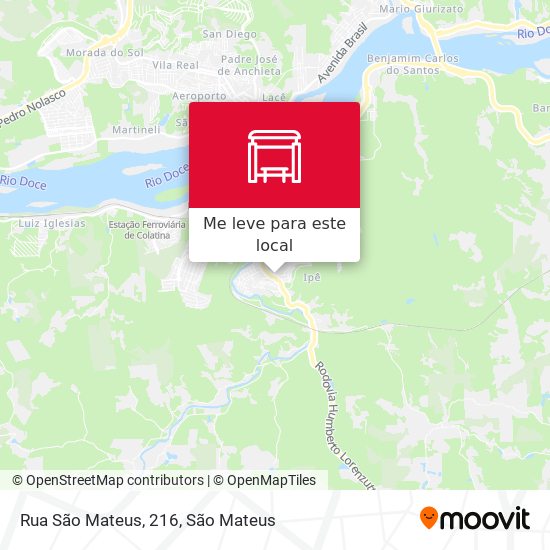 Rua São Mateus, 216 mapa