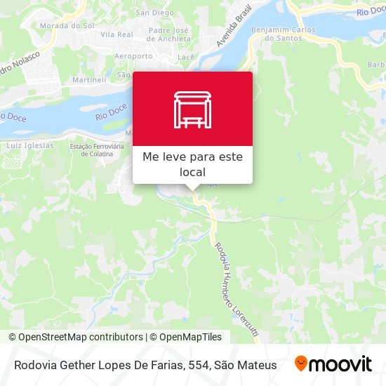 Rodovia Gether Lopes De Farias, 554 mapa