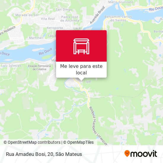 Rua Amadeu Bosi, 20 mapa