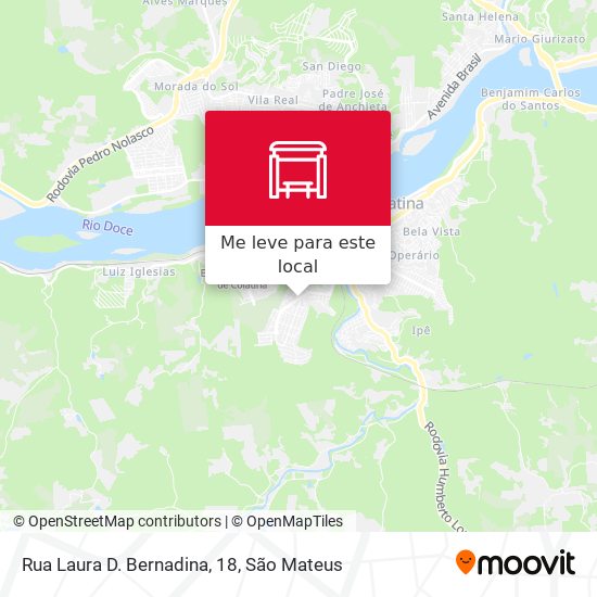 Rua Laura D. Bernadina, 18 mapa