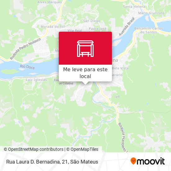 Rua Laura D. Bernadina, 21 mapa