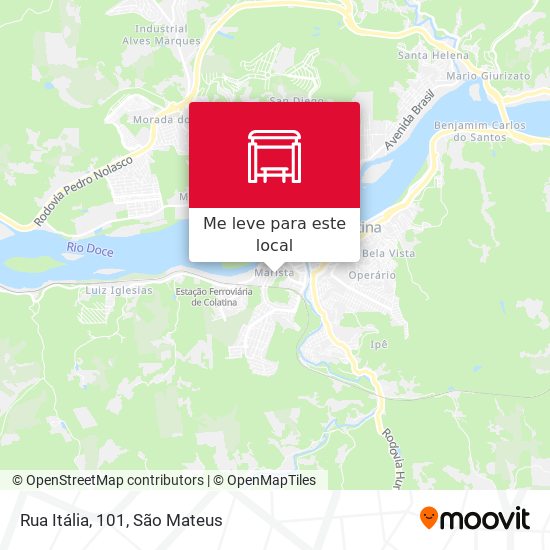 Rua Itália, 101 mapa