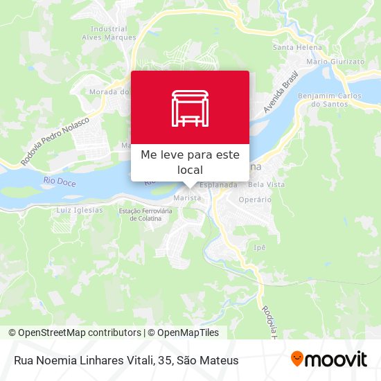 Rua Noemia Linhares Vitali, 35 mapa