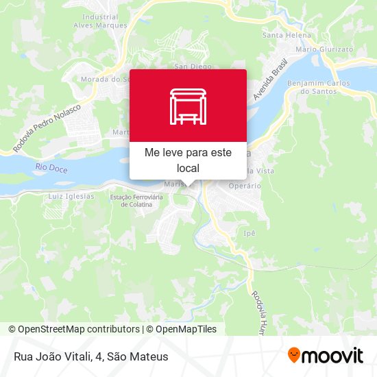 Rua João Vitali, 4 mapa