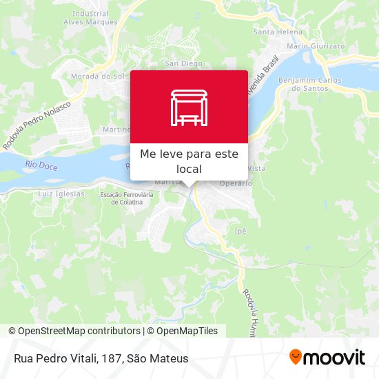 Rua Pedro Vitali, 187 mapa