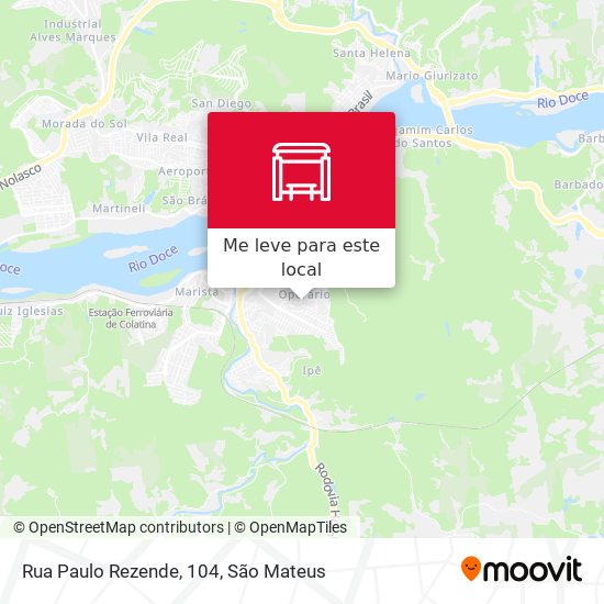 Rua Paulo Rezende, 104 mapa