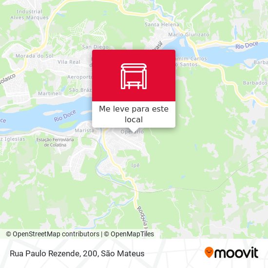 Rua Paulo Rezende, 200 mapa