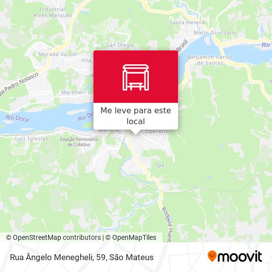 Rua Ângelo Menegheli, 59 mapa