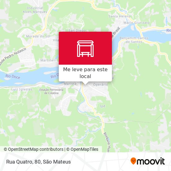 Rua Quatro, 80 mapa