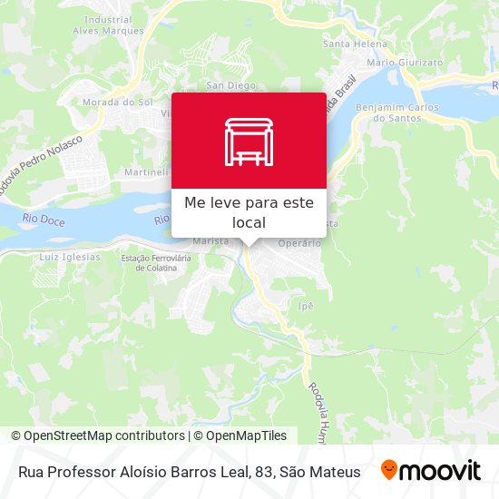 Rua Professor Aloísio Barros Leal, 83 mapa