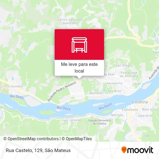 Rua Castelo, 129 mapa