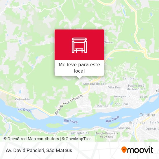 Av. David Pancieri mapa