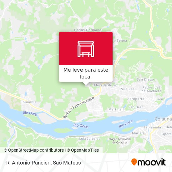 R. Antônio Pancieri mapa