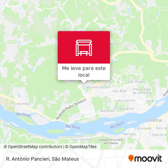 R. Antônio Pancieri mapa