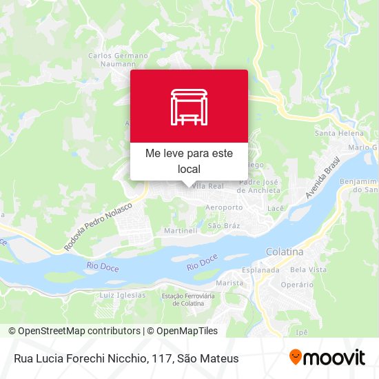 Rua Lucia Forechi Nicchio, 117 mapa