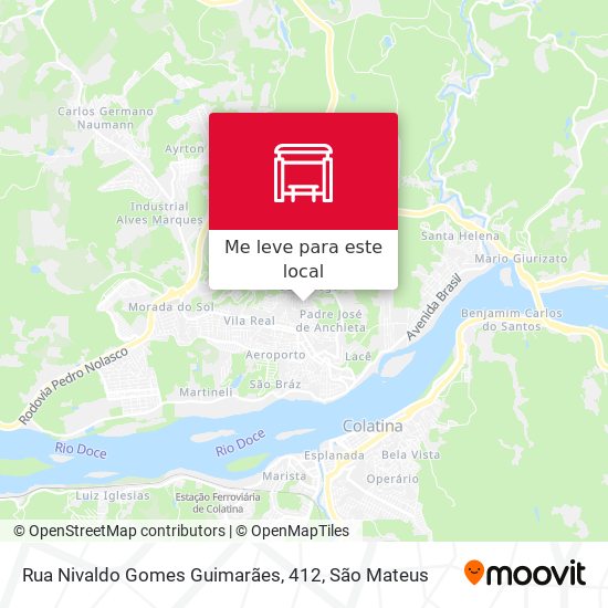 Rua Nivaldo Gomes Guimarães, 412 mapa