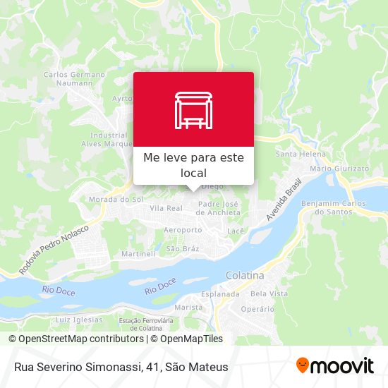 Rua Severino Simonassi, 41 mapa