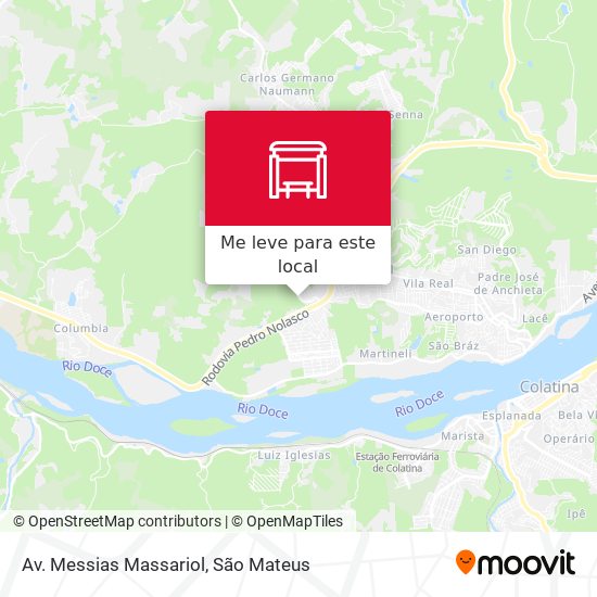 Av. Messias Massariol mapa