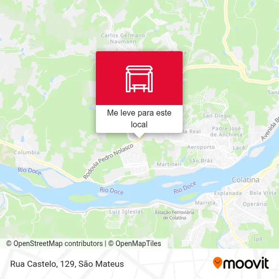 Rua Castelo, 129 mapa