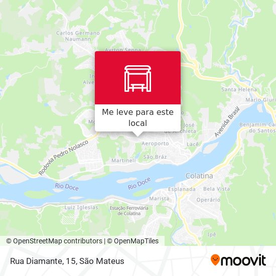 Rua Diamante, 15 mapa