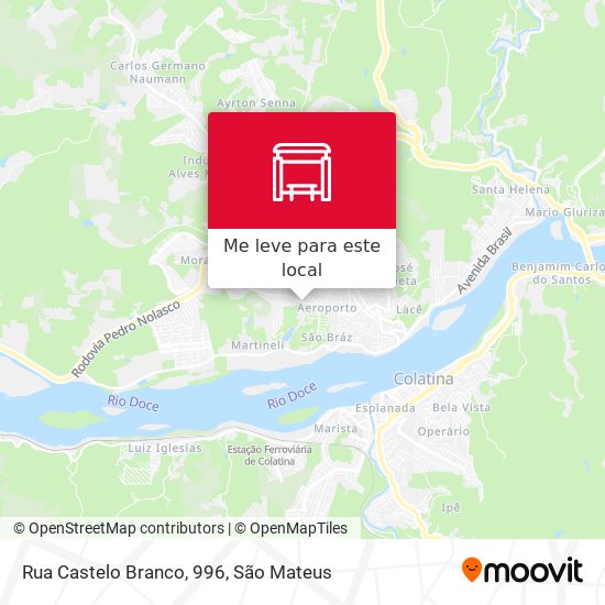 Rua Castelo Branco, 996 mapa