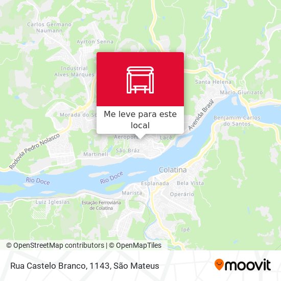 Rua Castelo Branco, 1143 mapa