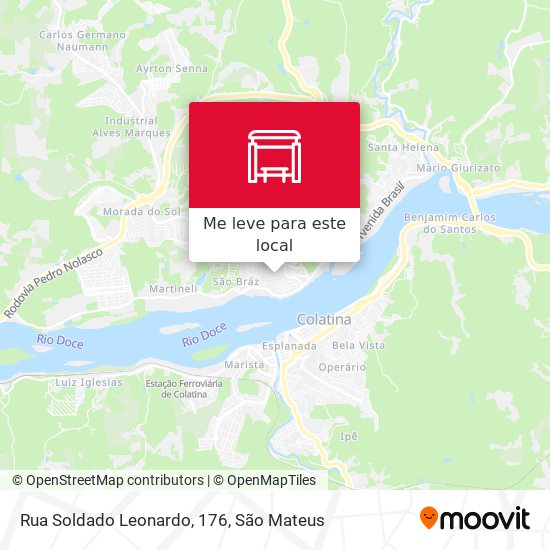 Rua Soldado Leonardo, 176 mapa