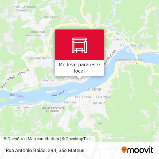 Rua Antônio Baião, 294 mapa