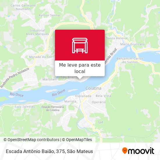 Escada Antônio Baião, 375 mapa