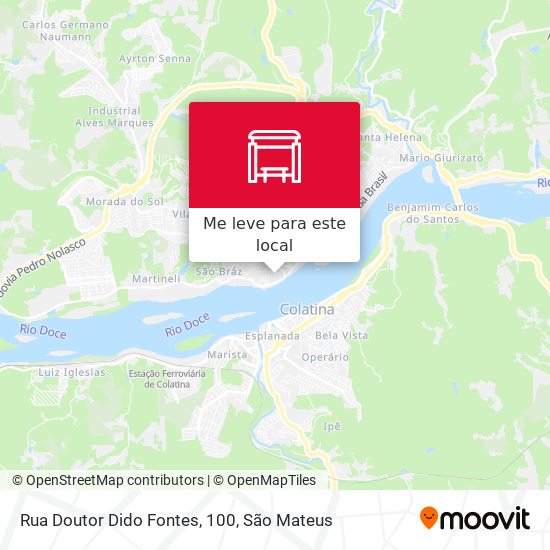 Rua Doutor Dido Fontes, 100 mapa