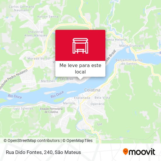 Rua Dido Fontes, 240 mapa