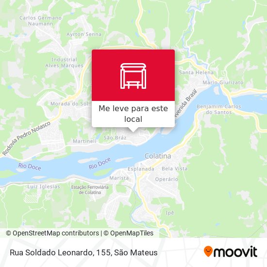 Rua Soldado Leonardo, 155 mapa