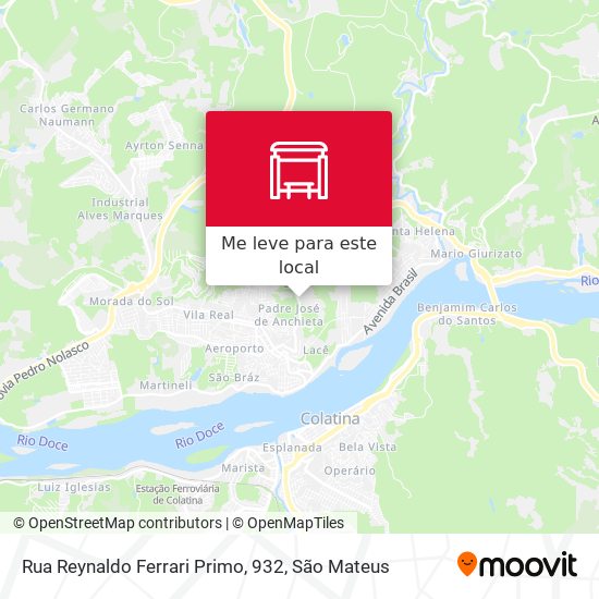 Rua Reynaldo Ferrari Primo, 932 mapa