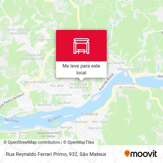 Rua Reynaldo Ferrari Primo, 932 mapa