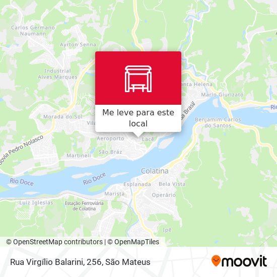 Rua Virgílio Balarini, 256 mapa