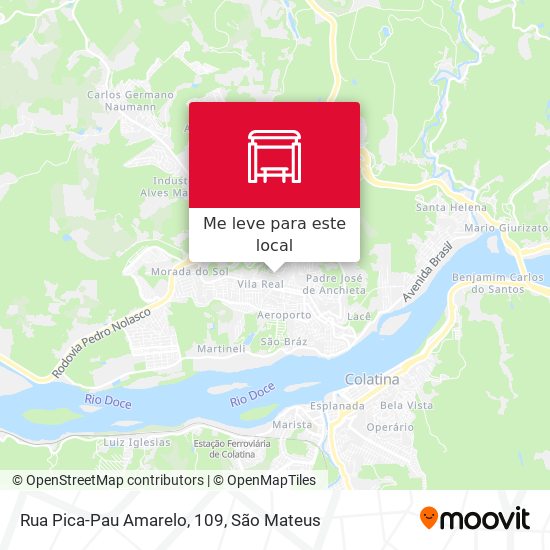 Rua Pica-Pau Amarelo, 109 mapa