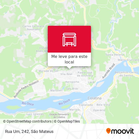 Rua Um, 242 mapa