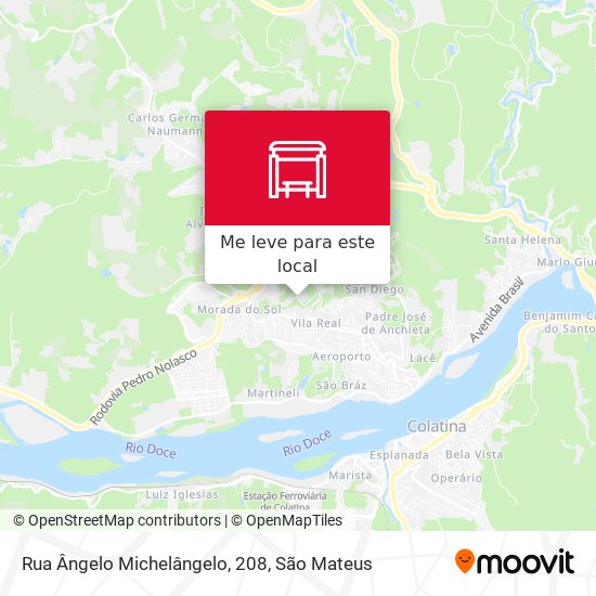 Rua Ângelo Michelângelo, 208 mapa
