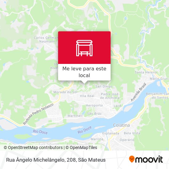 Rua Ângelo Michelângelo, 208 mapa