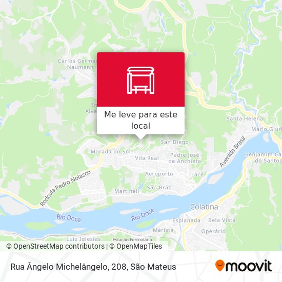 Rua Ângelo Michelângelo, 208 mapa