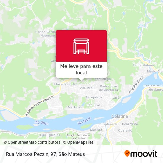 Rua Marcos Pezzin, 97 mapa