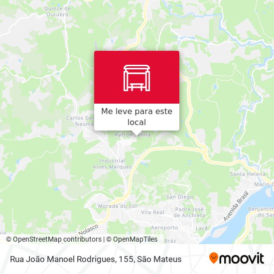 Rua João Manoel Rodrigues, 155 mapa