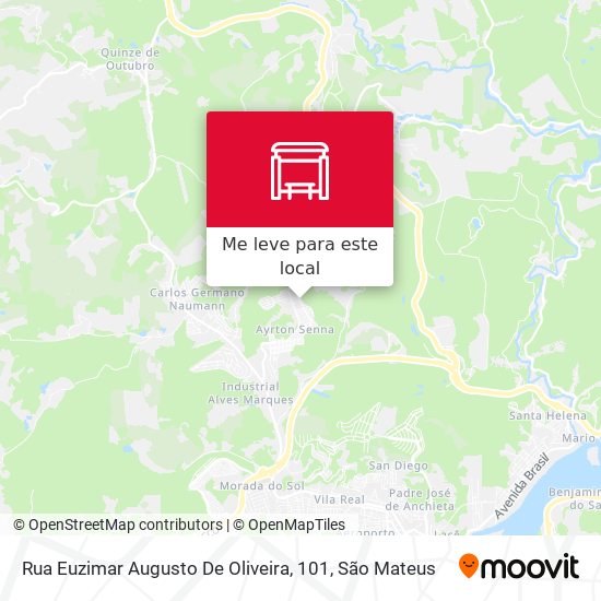 Rua Euzimar Augusto De Oliveira, 101 mapa