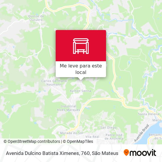 Avenida Dulcino Batista Ximenes, 760 mapa
