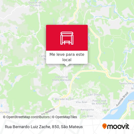 Rua Bernardo Luiz Zache, 850 mapa