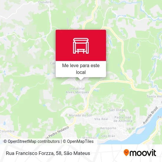 Rua Francisco Forzza, 58 mapa